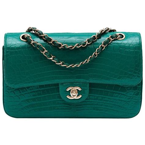 chanel crocodile mint green|crocodile Chanel handbag price.